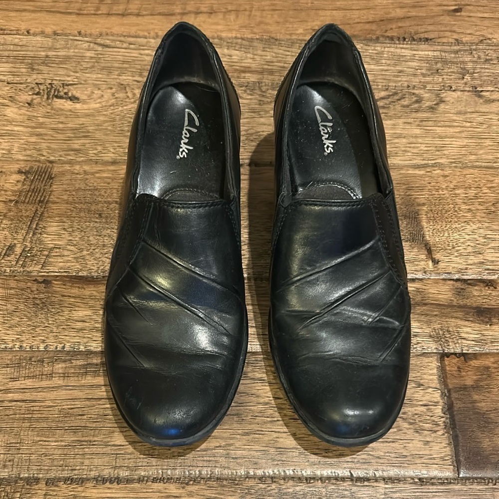 Clarks Women's Black Heeled Shoes